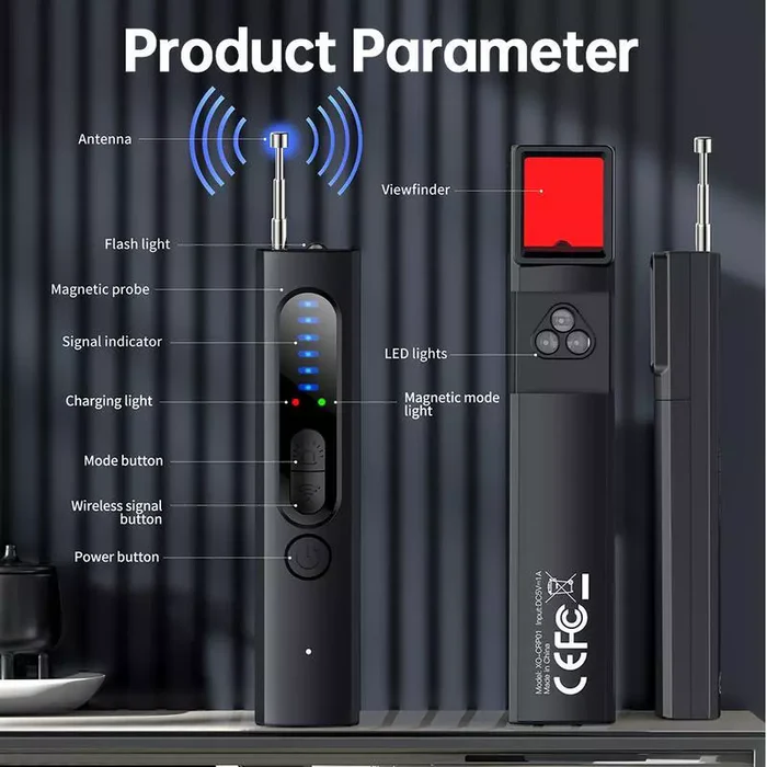 RF Signal Scanner for Hidden Camera and GPS Detection – Privacy Safeguard for Home, Hotel, and Travel