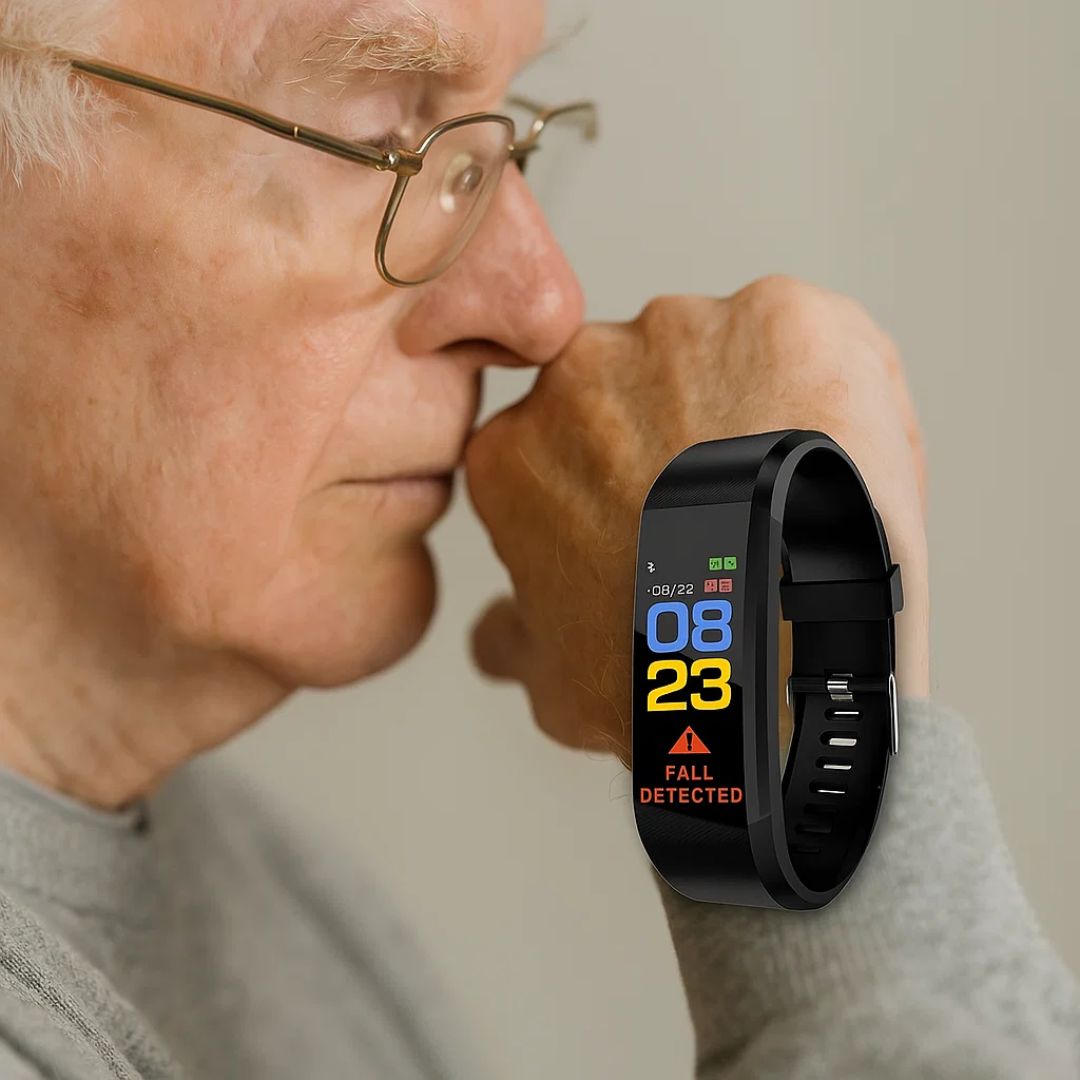 Wristband for Seniors with Fall Detection – Fitness Tracker