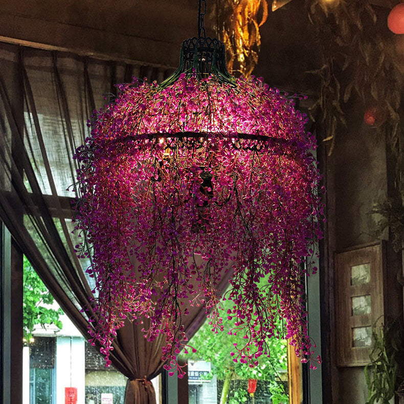 Pendant Light and Chandelier with Greenery for Modern Plant Display