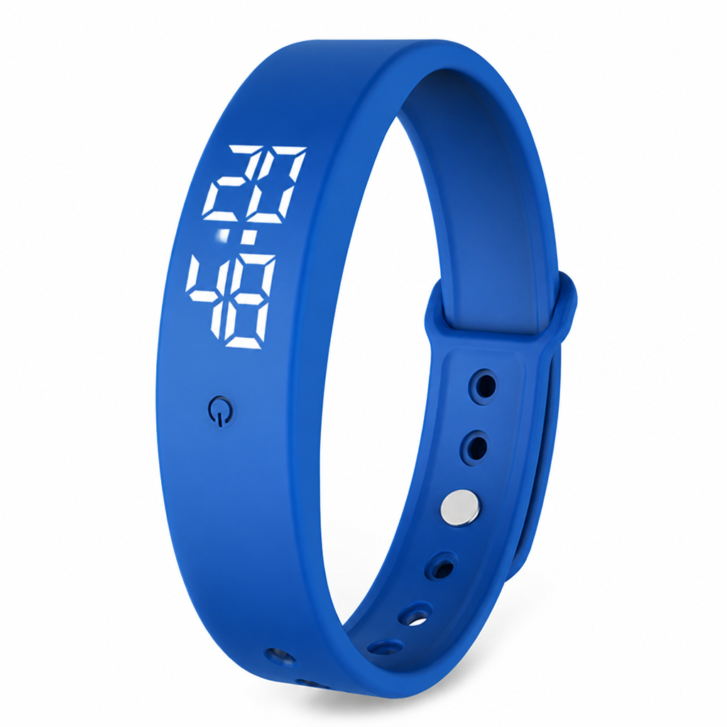 Waterproof Vibration & Temperature Tracking Smartwatch