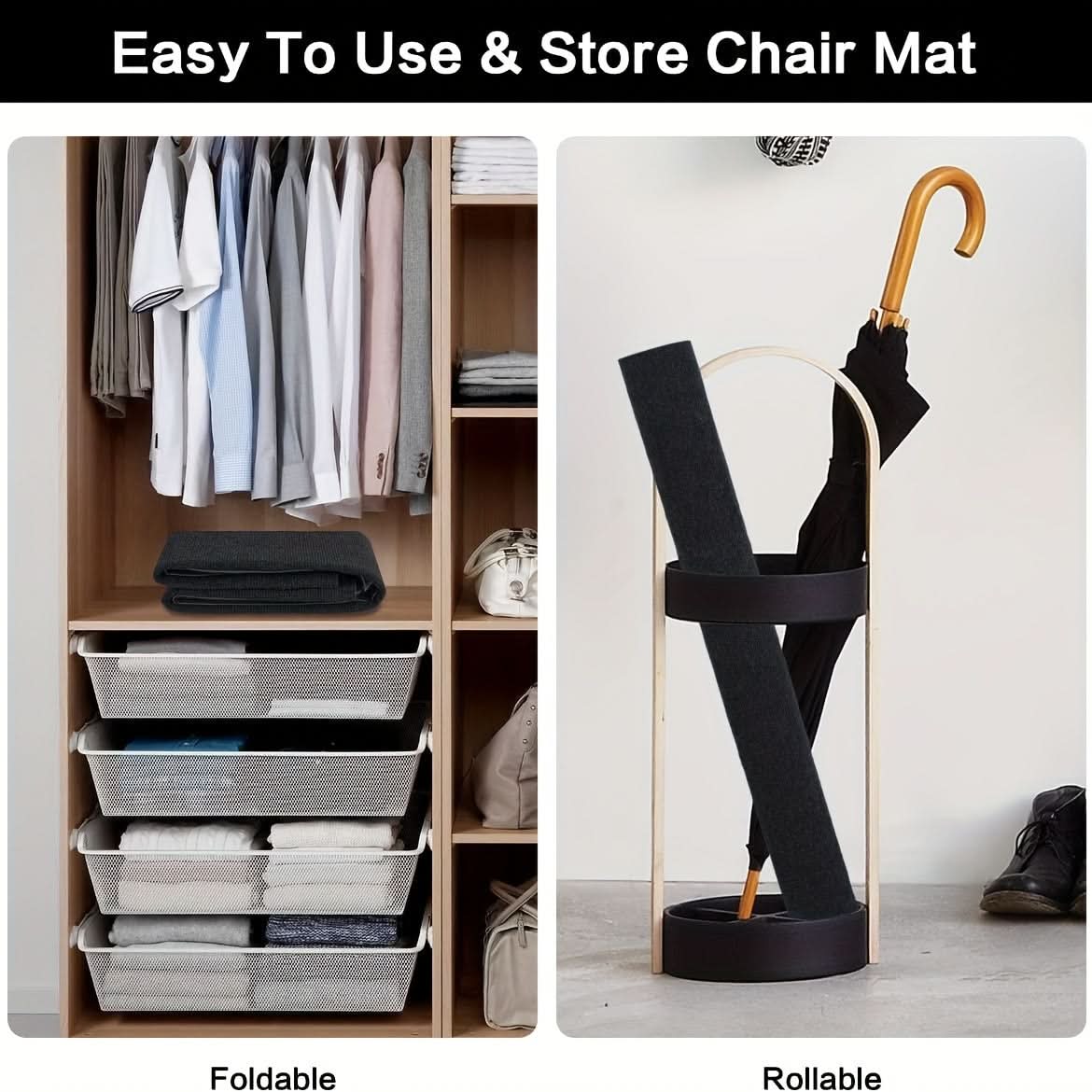 Chair Mat for Office and Hardwood Floors – Durable Floor Protector