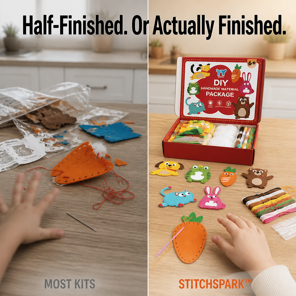 StitchSpark™ — Craft Felt Animals That Grow Focus, Confidence & True Pride