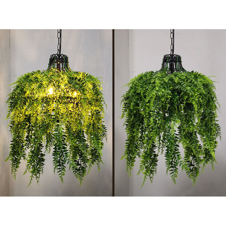 Pendant Light and Chandelier with Greenery for Modern Plant Display