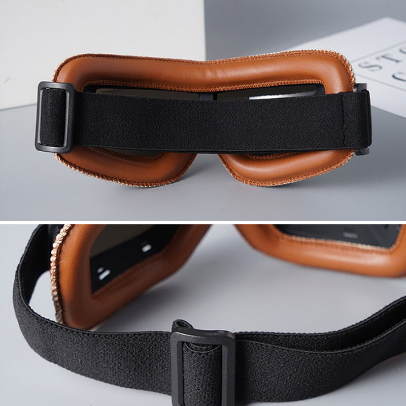 Adjustable Strap Vintage Style Motorcycle Goggles