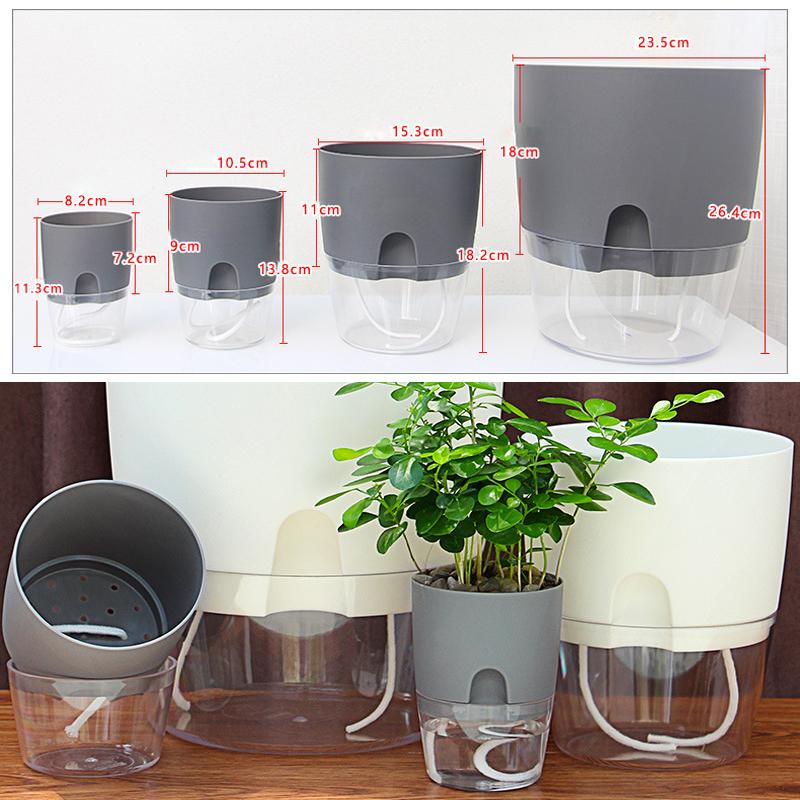 Flower Planter | Self-Watering | Pure Water Flow | AquaWick