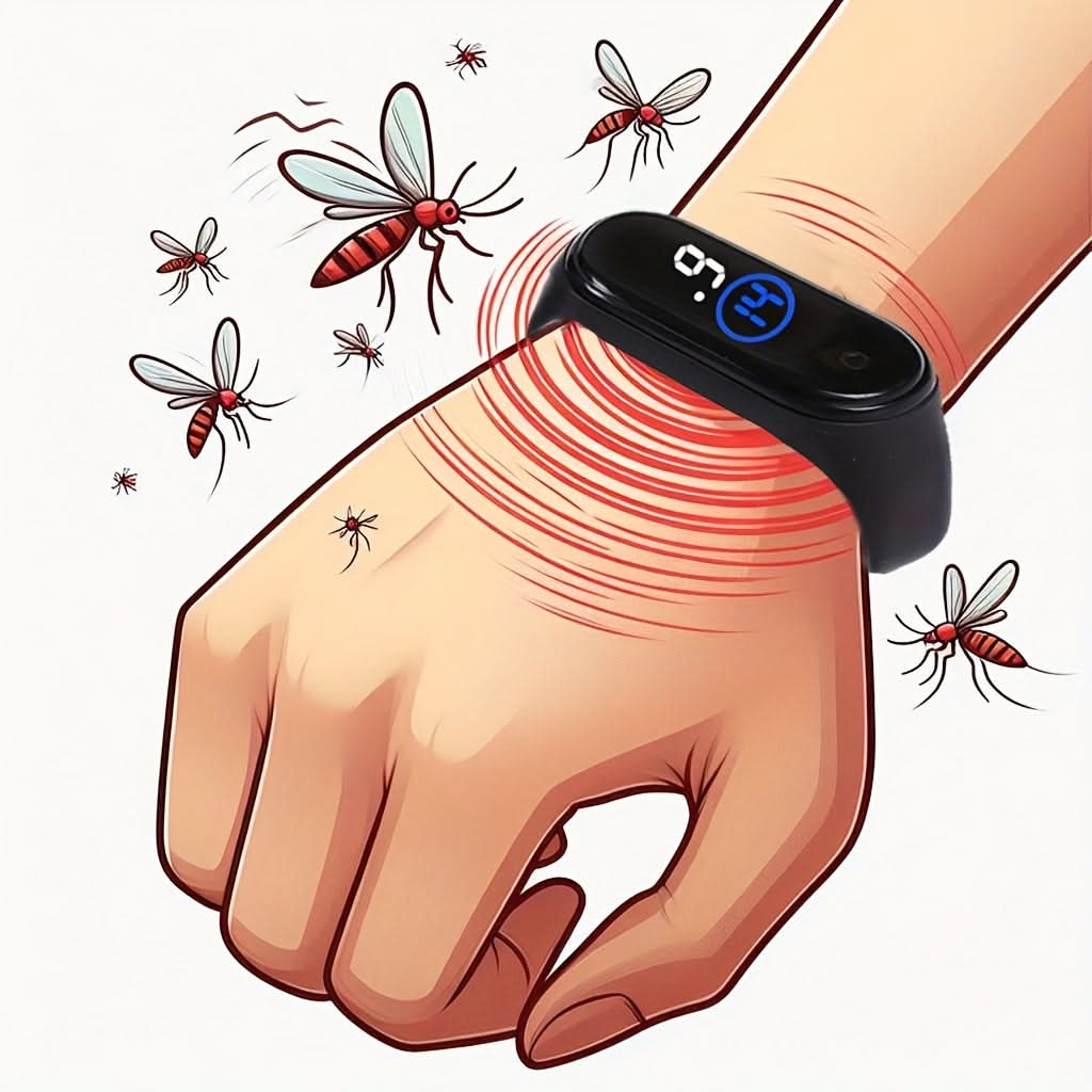 Unisex Bracelet Style Watch for Mosquito Repellent