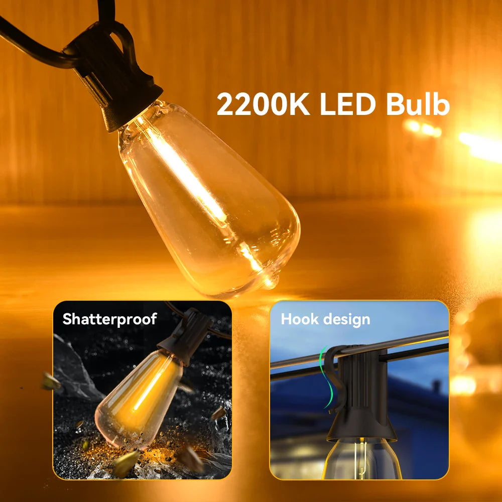 LED String Lights for Garden and Patio – Waterproof Design