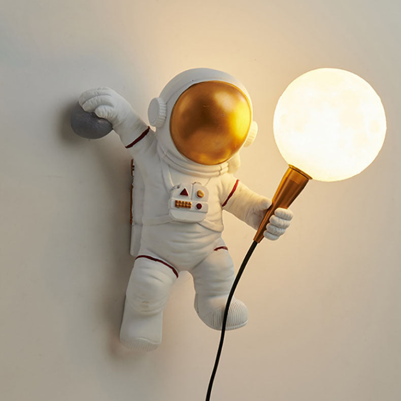 LED Astronaut Wall Light for Kids' Bedroom Decor