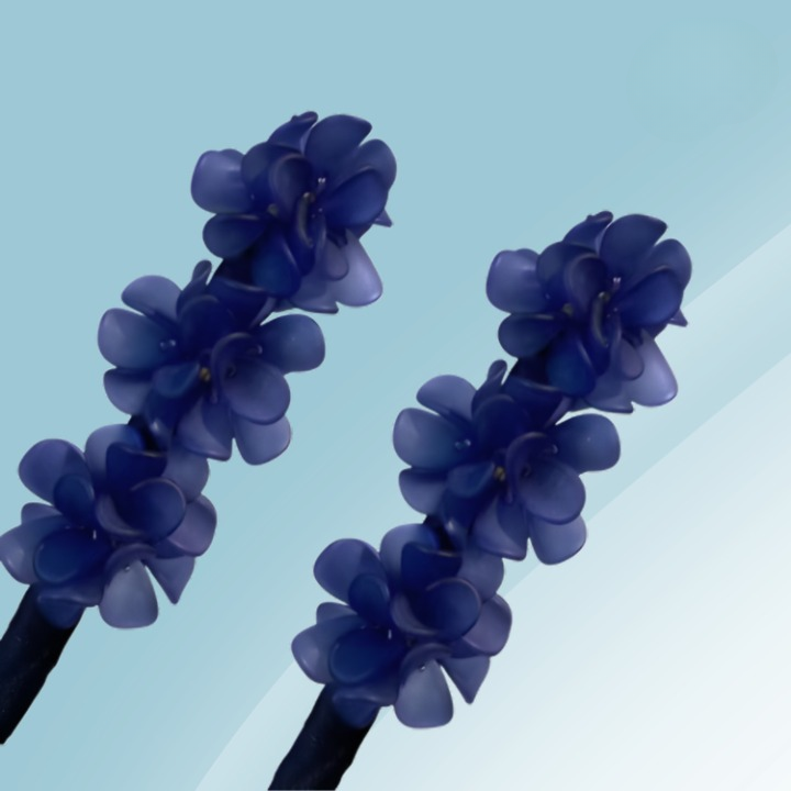 Flower-Decorated Hair Bun Shaper