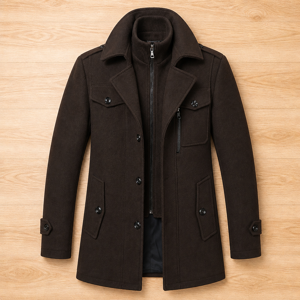Double Shield Wool Coat™ — Command Warmth and Confidence Wherever You Go