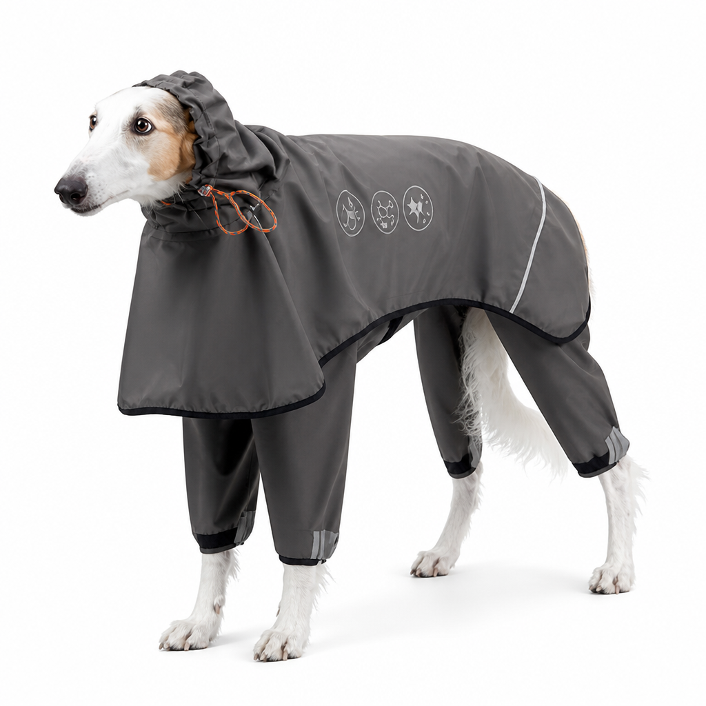 Waterproof Reflective Dog Raincoat (Four-Leg Full Coverage)
