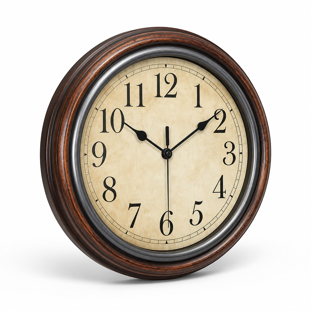 Silent Quartz Roman Numeral Wall Clock