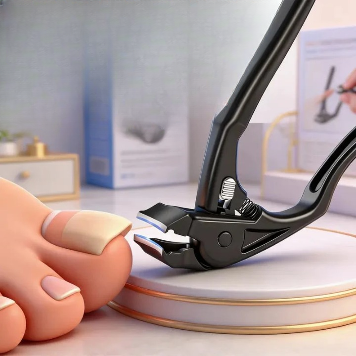 Long Handle Nail Scissors – Ergonomic 2-Pack for Thick Nails