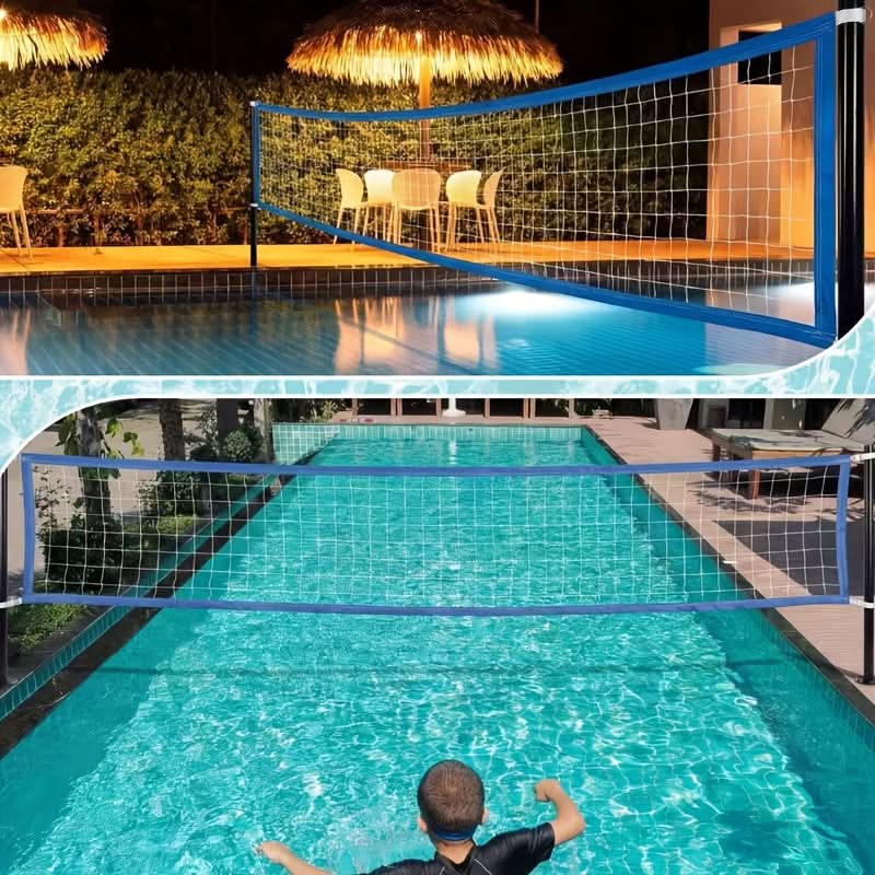 Backyard Water Volleyball Net for Family - Summer Pool Game Set