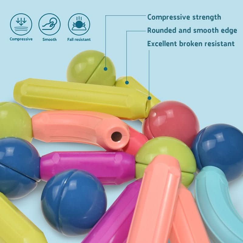 Imaginative Magnetic Building Sticks for Creative Play