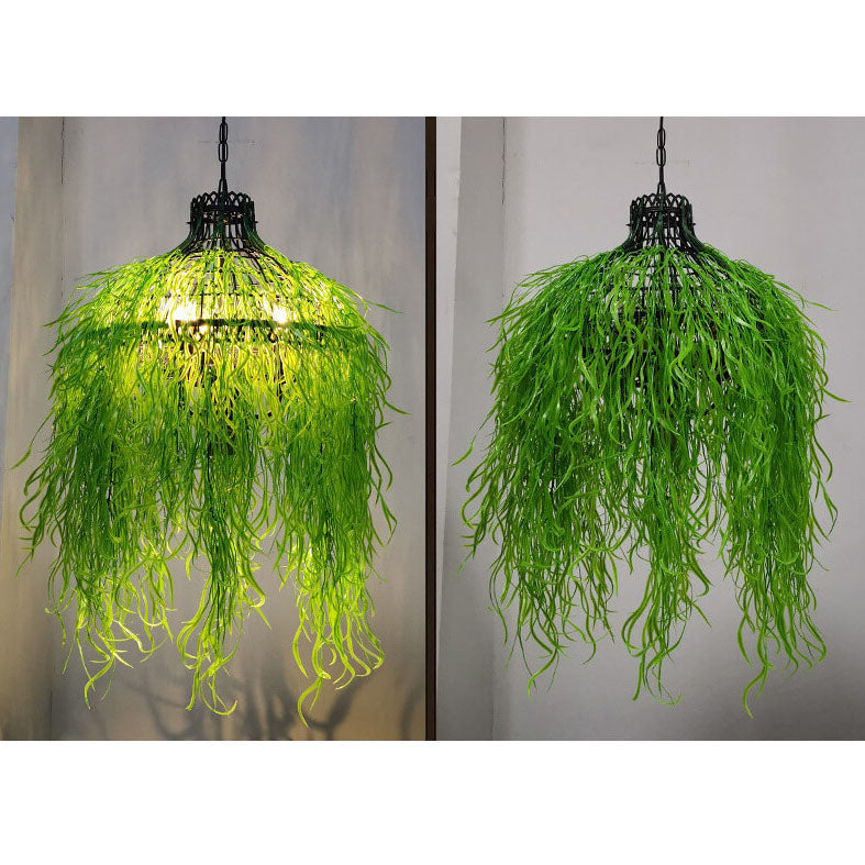 Pendant Light and Chandelier with Greenery for Modern Plant Display