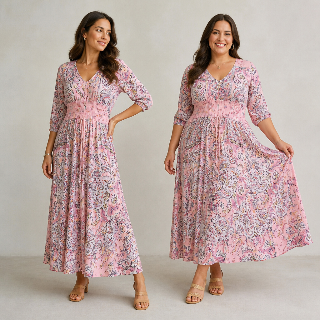 LunaFleur™ Long Floral Dress — Celebrate Every Curve with Featherlight Confidence