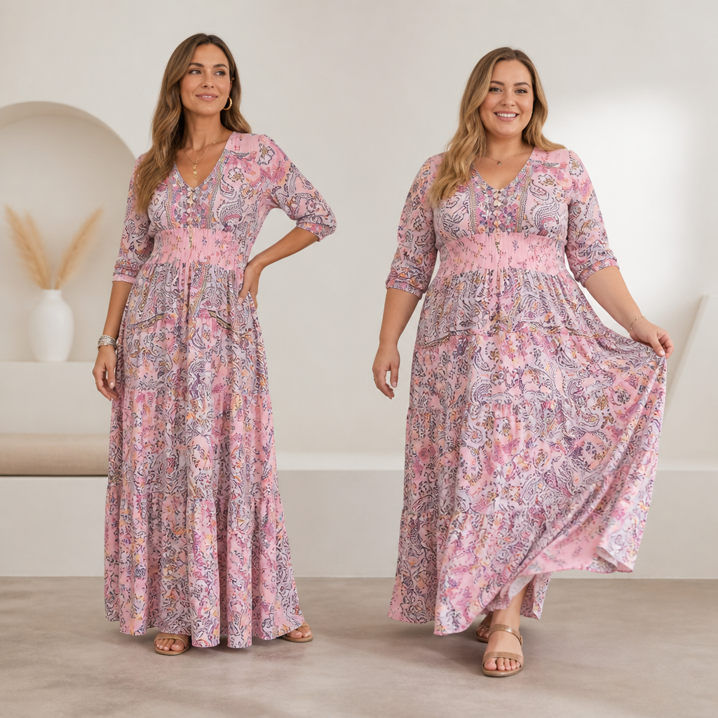 LumaBella™ Floral Dress — Feel Radiant and Cool All Summer Long