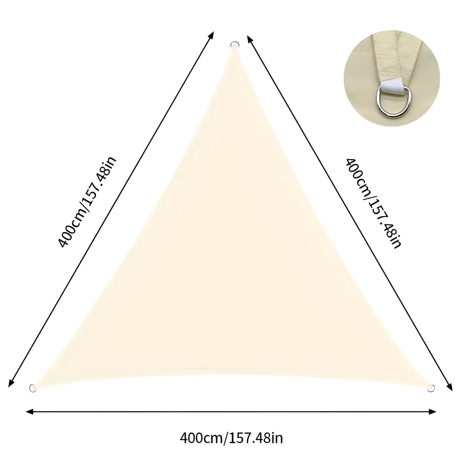 Sun Sail | Triangle Patio Shade | Water-Repellent and UV Resistant | AeriCover