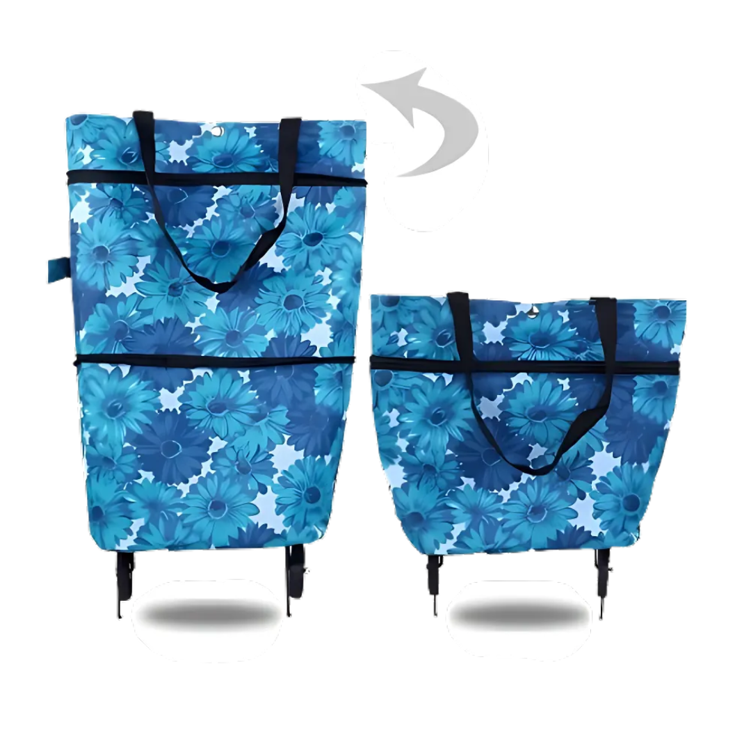 Wheeled Foldable Shopping Cart
