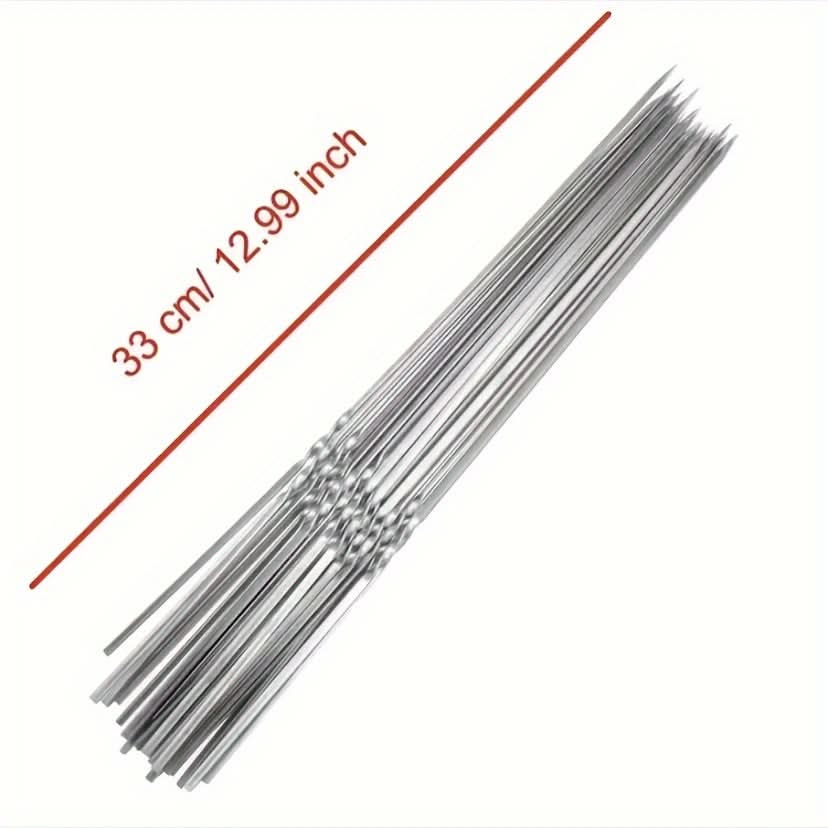 Stainless Steel Skewers Set for BBQ Grilling