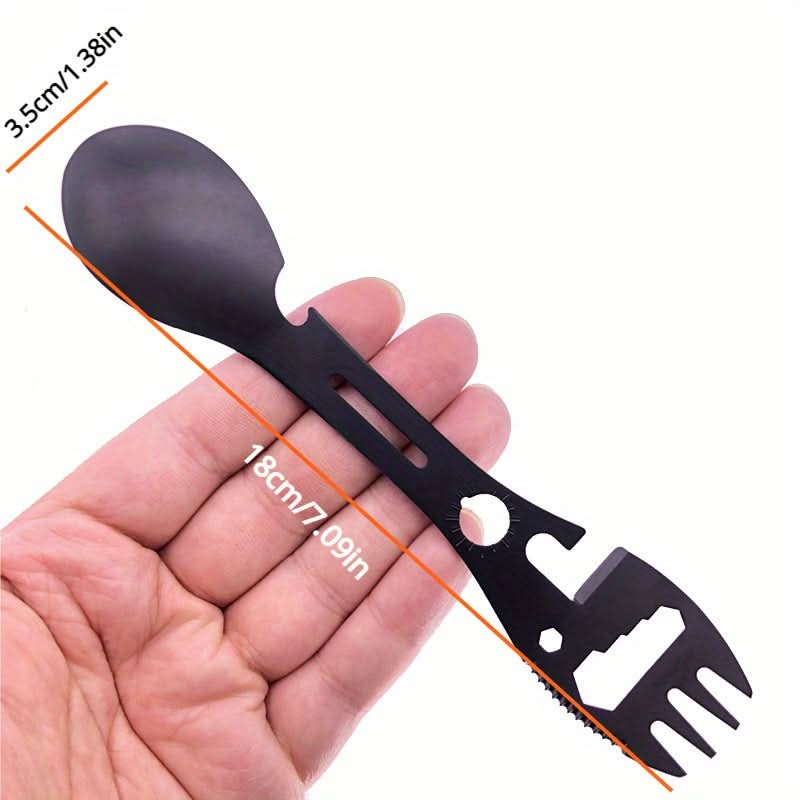 Multifunctional Camping Spork Tool for Outdoor Meals