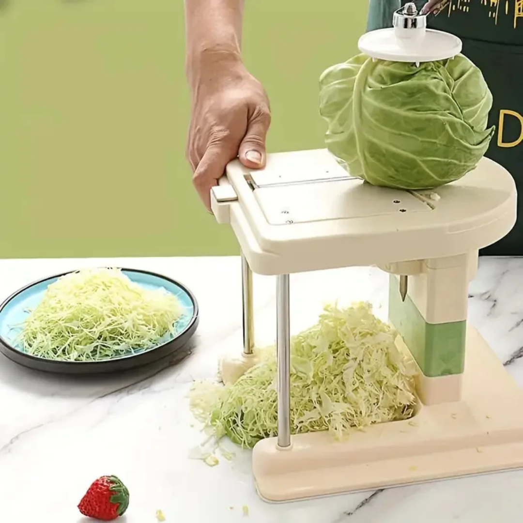 Vegetable Slicer and Cabbage Shredder - Quick Stainless Steel Blade for Salads, Slaw, and Sauerkraut
