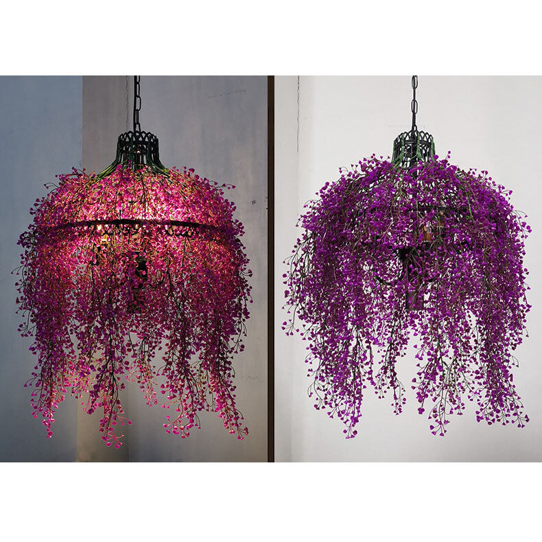 Pendant Light and Chandelier with Greenery for Modern Plant Display