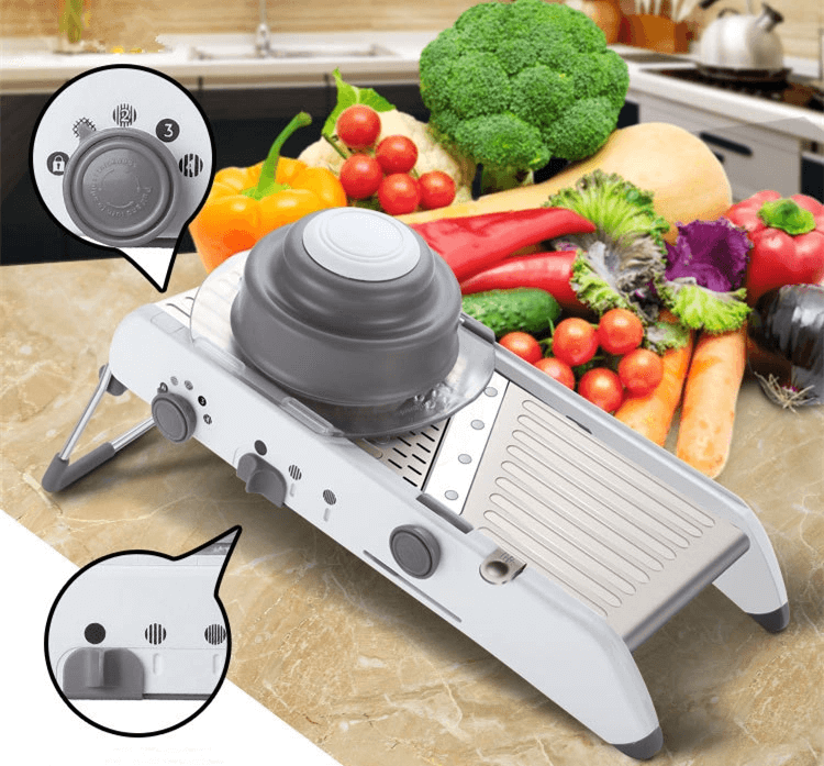 Versatile 18-in-1 Stainless Steel Slicing System for Your Kitchen