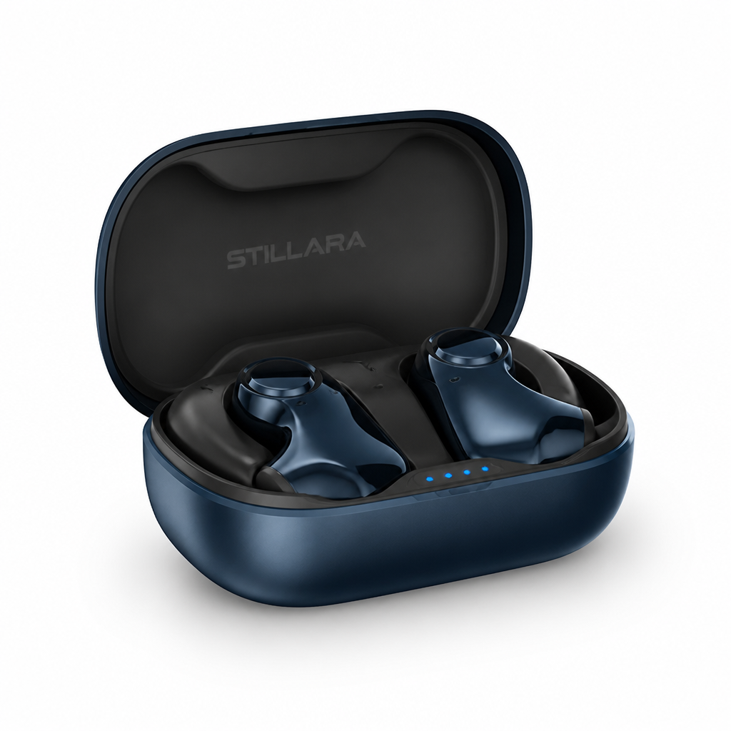 Ergonomic Side-Sleeper Dual Noise-Cancelling Sleep Headphones (With Charging Case)