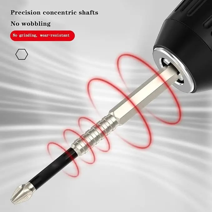 Magnetic Bit Set for Screwdrivers – 6 Sizes with Non-Slip Design