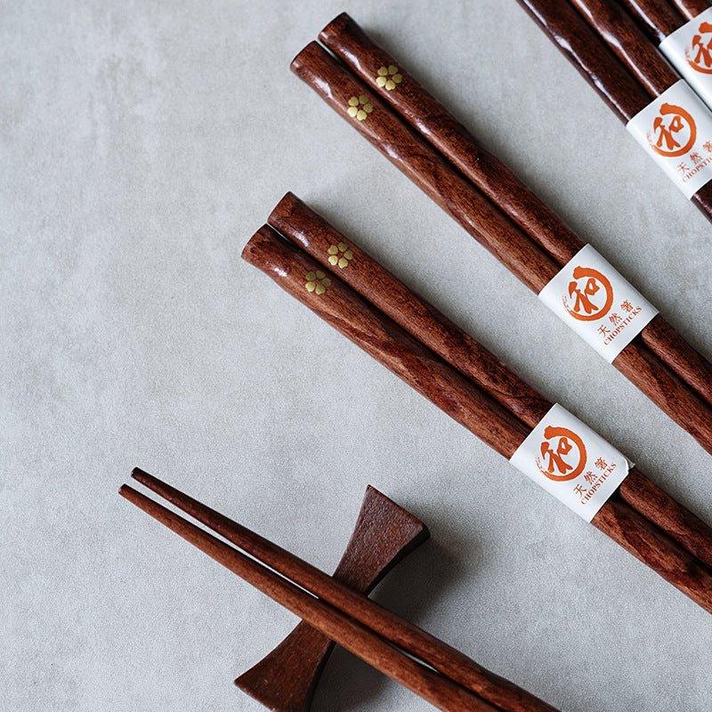 Reusable Natural Wood Chopstick Set – Japanese Style Tableware