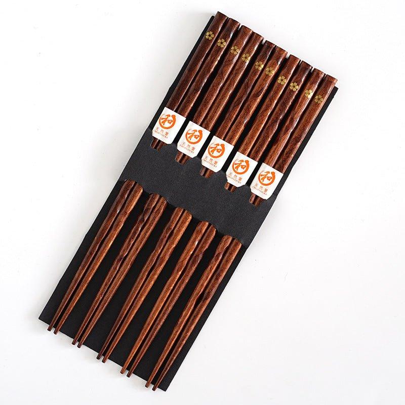 Reusable Natural Wood Chopstick Set – Japanese Style Tableware