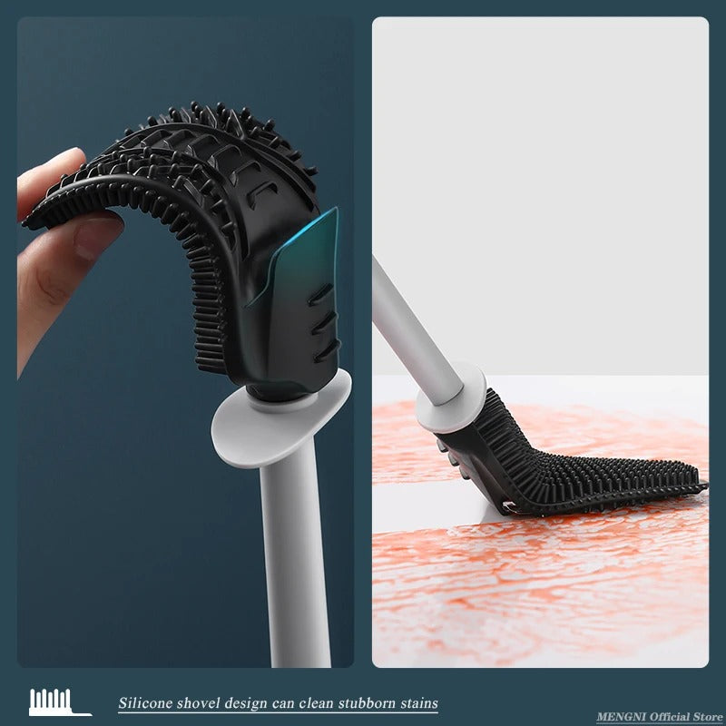 Wall-Mounted Toilet Brush Set with Quick Drying Feature
