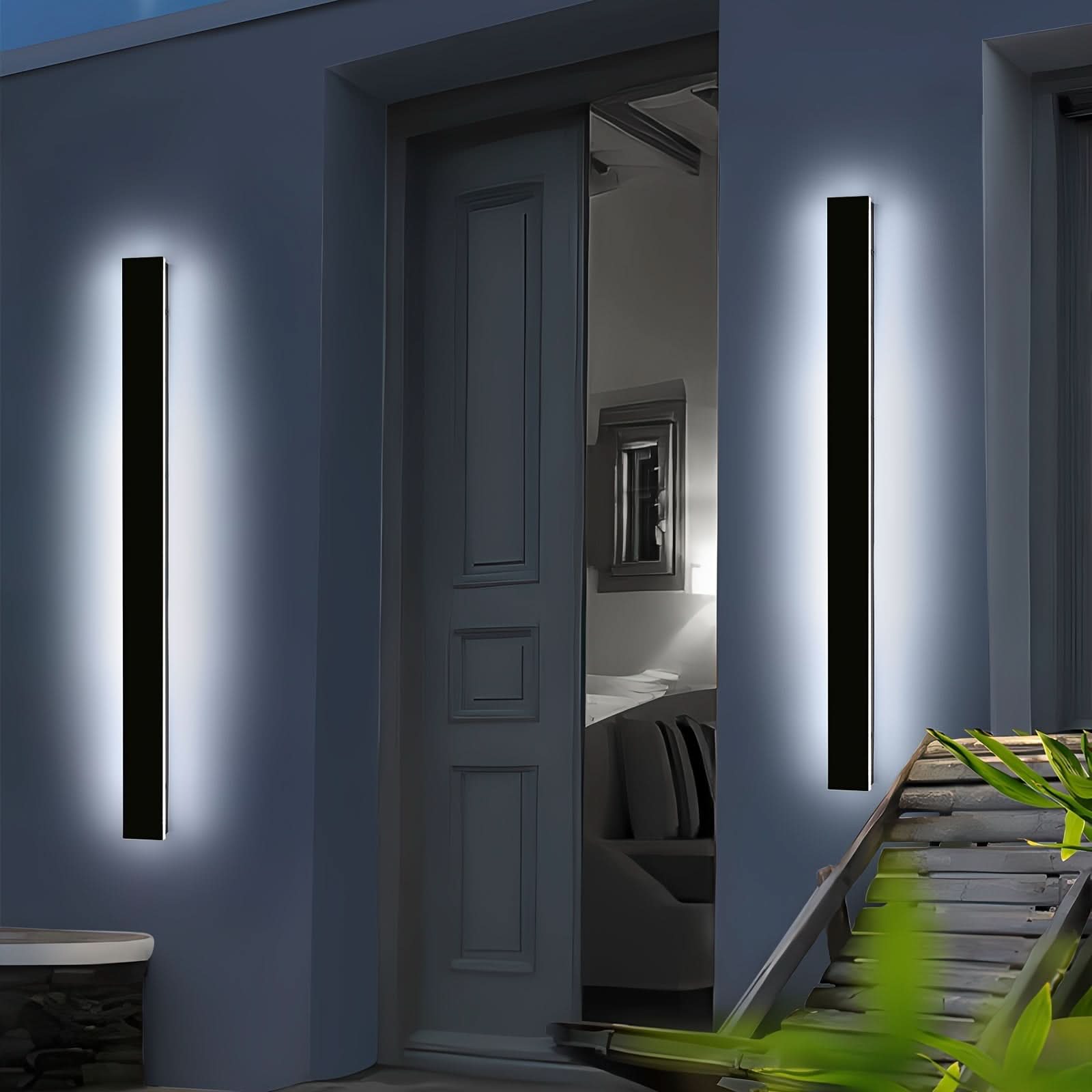 Dimmable Outdoor Wall Sconce - Long-Style Lighting Fixture