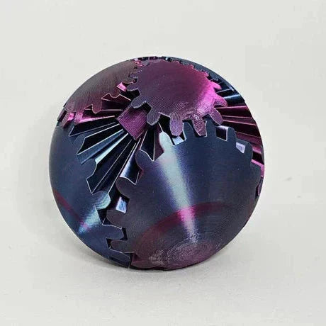 Fidget Ball for Stress Relief Featuring 3D Gear System