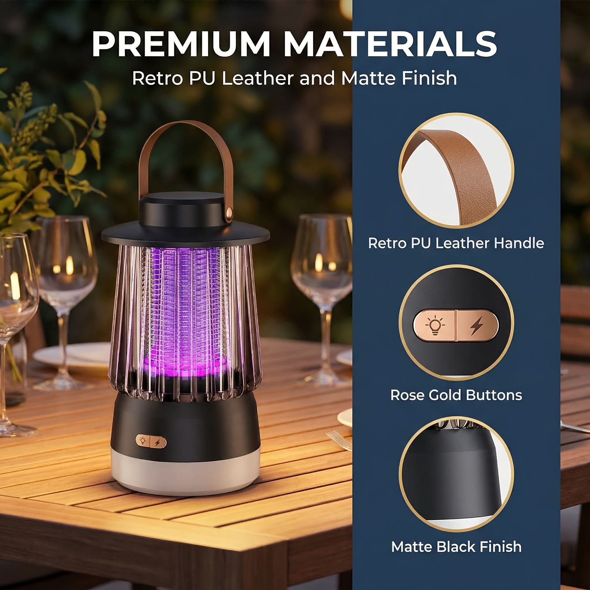 Quiet Indoor Insect Control Lamp – Portable USB Mosquito Trap