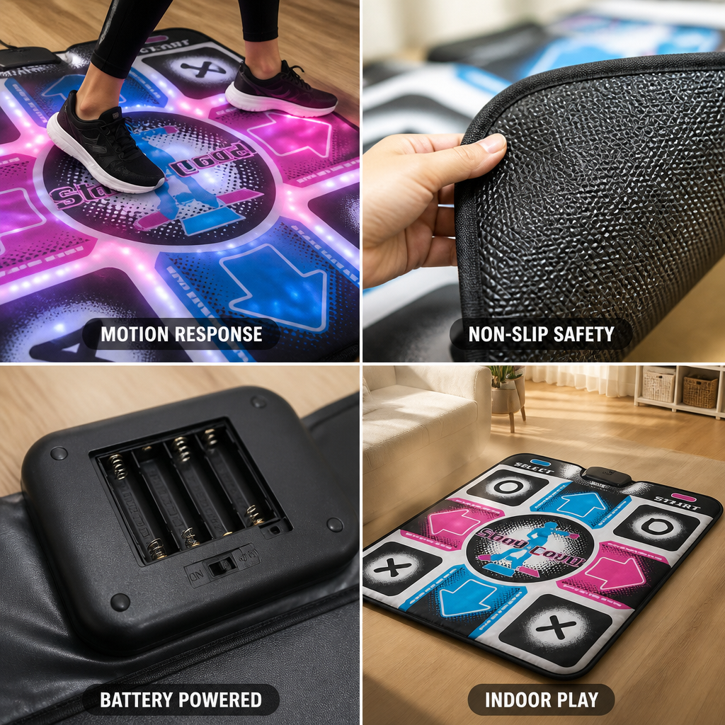 Motion-Responsive Music & LED Dance Mat