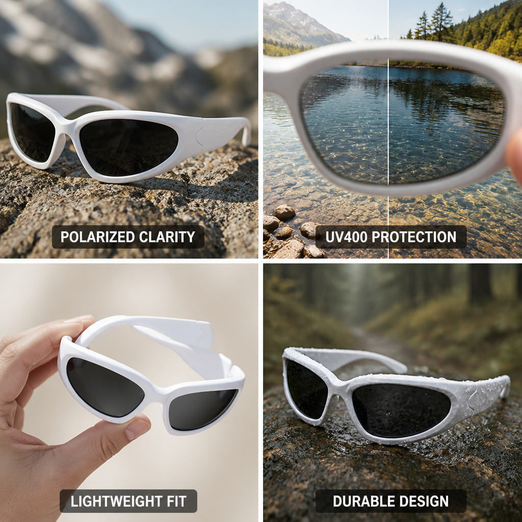 Polarized UV400 Wrap-Around Sports Sunglasses