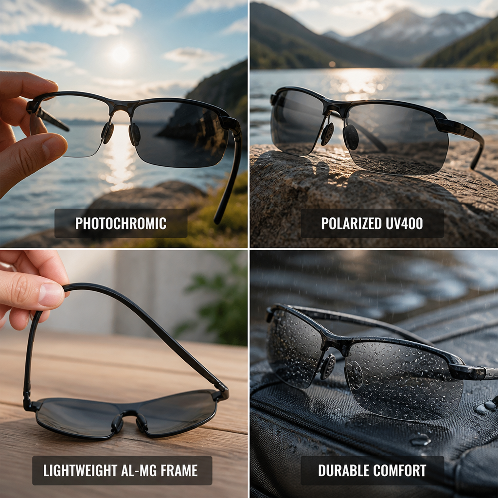 Photochromic Polarized UV400 Sunglasses