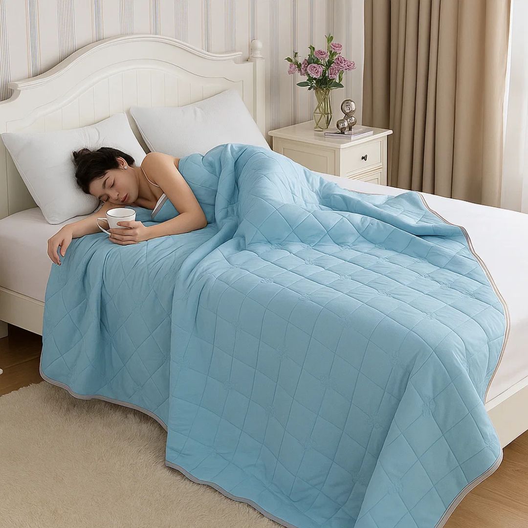 Silk Fiber Cooling Blanket – Regulates Temperature