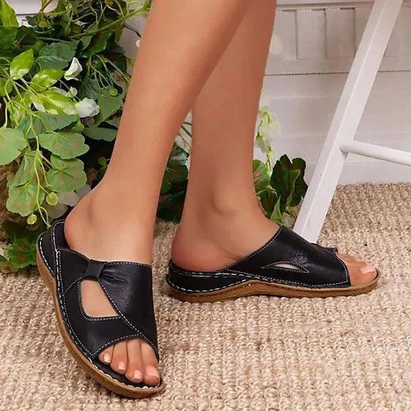 Comfortable Leather Sandals for Orthopedic Support and Pain Relief