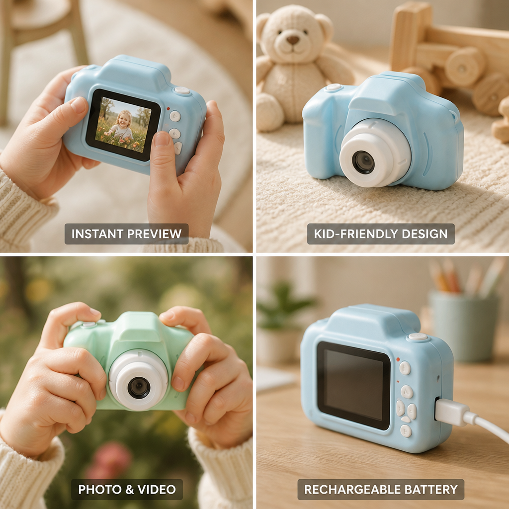 Integrated Display Photo & Video Children's Camera