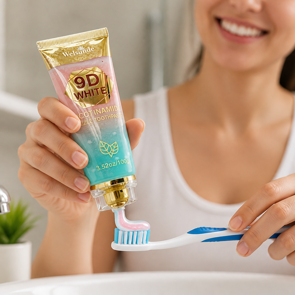 Hydroxyapatite & Nicotinamide Whitening Toothpaste (With Squeezer)