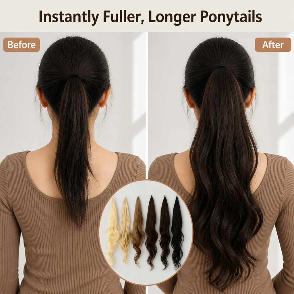 LushLift™ — Wrap On a Fuller, Longer Ponytail Nobody Can Tell Isn't Yours