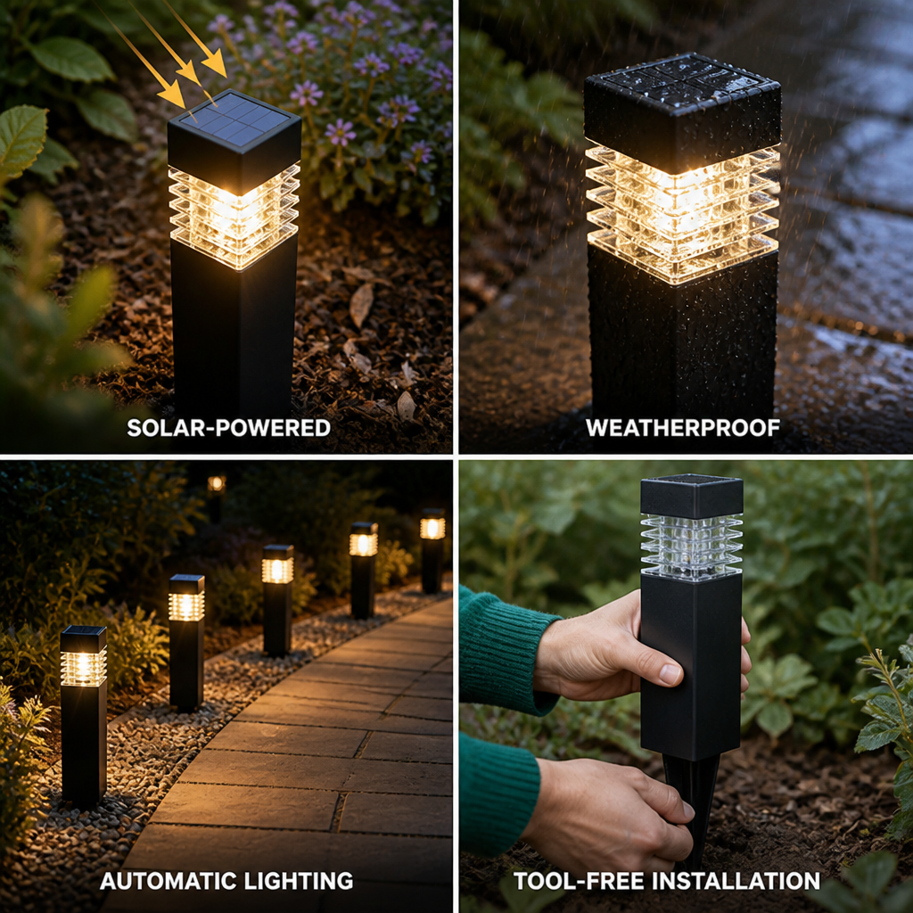 Solar-Powered Automatic Waterproof Ground Light