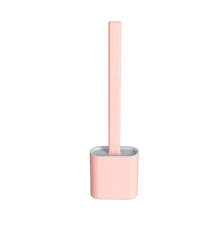 Flexible Silicone Toilet Cleaning Brush Set with Quick-Dry Base
