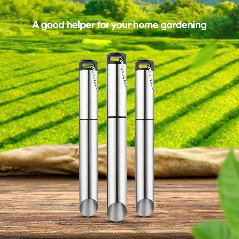 Ergonomic Long-Handled Stainless Steel Weed Remover with Detachable Head