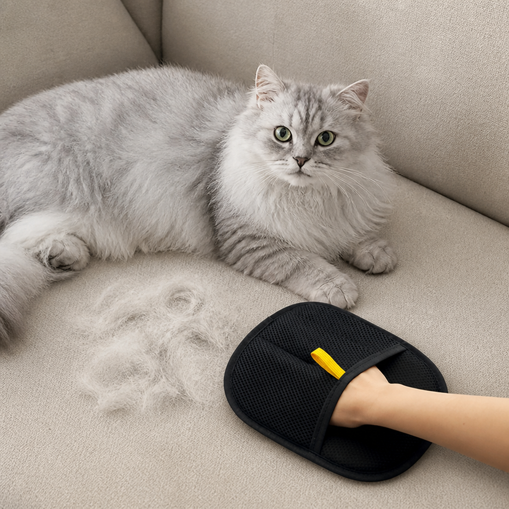 GlidePet™ Gloves — Swiftly Zap Pet Hair and Revel in a Spotless, Stress-Free Home