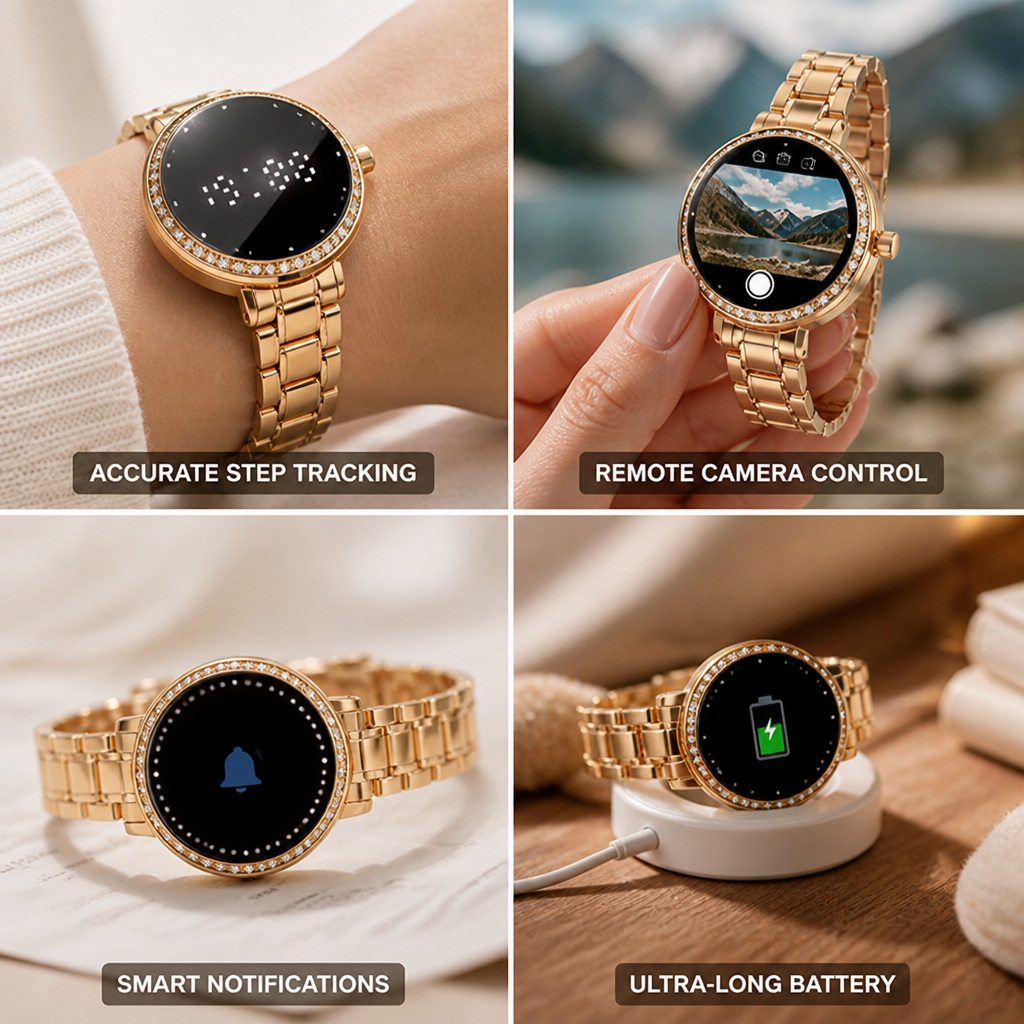 Accurate Step-Tracking & Ultra-Long Battery Smartwatch